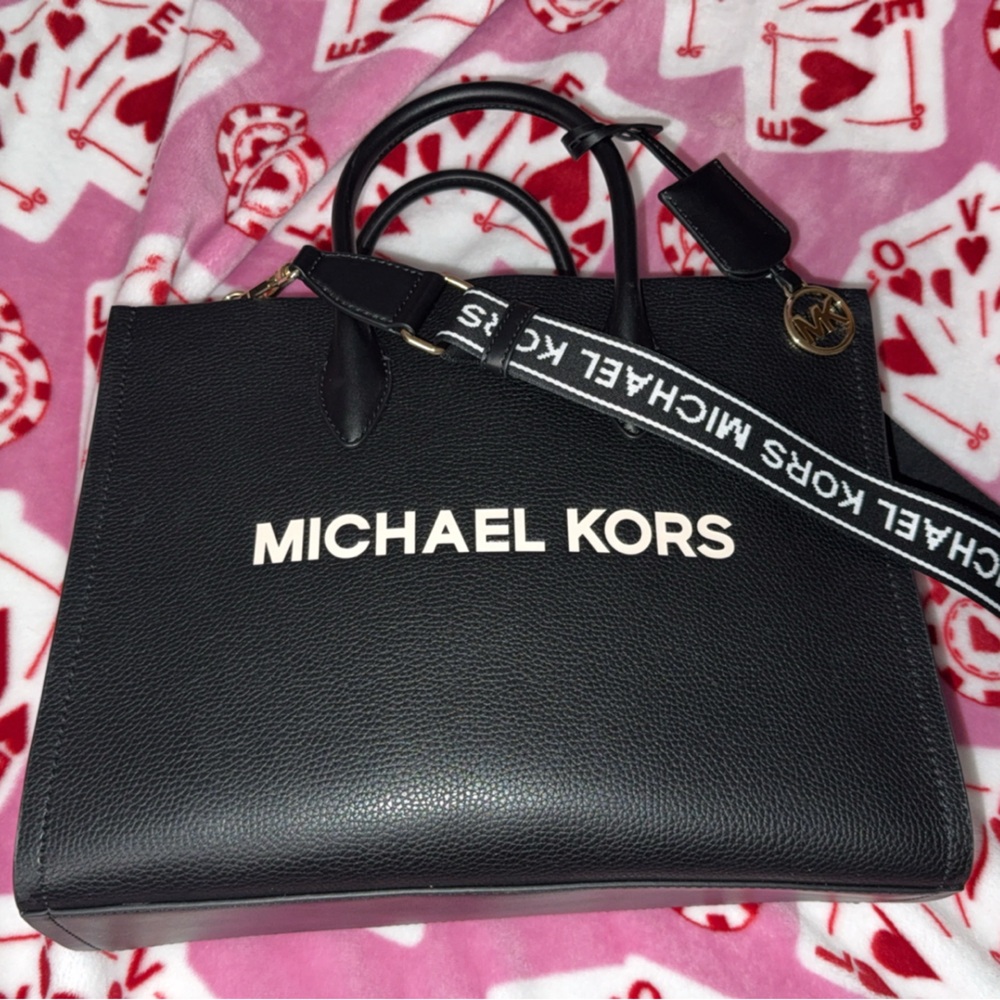 Michael Kors Black Leather Tote